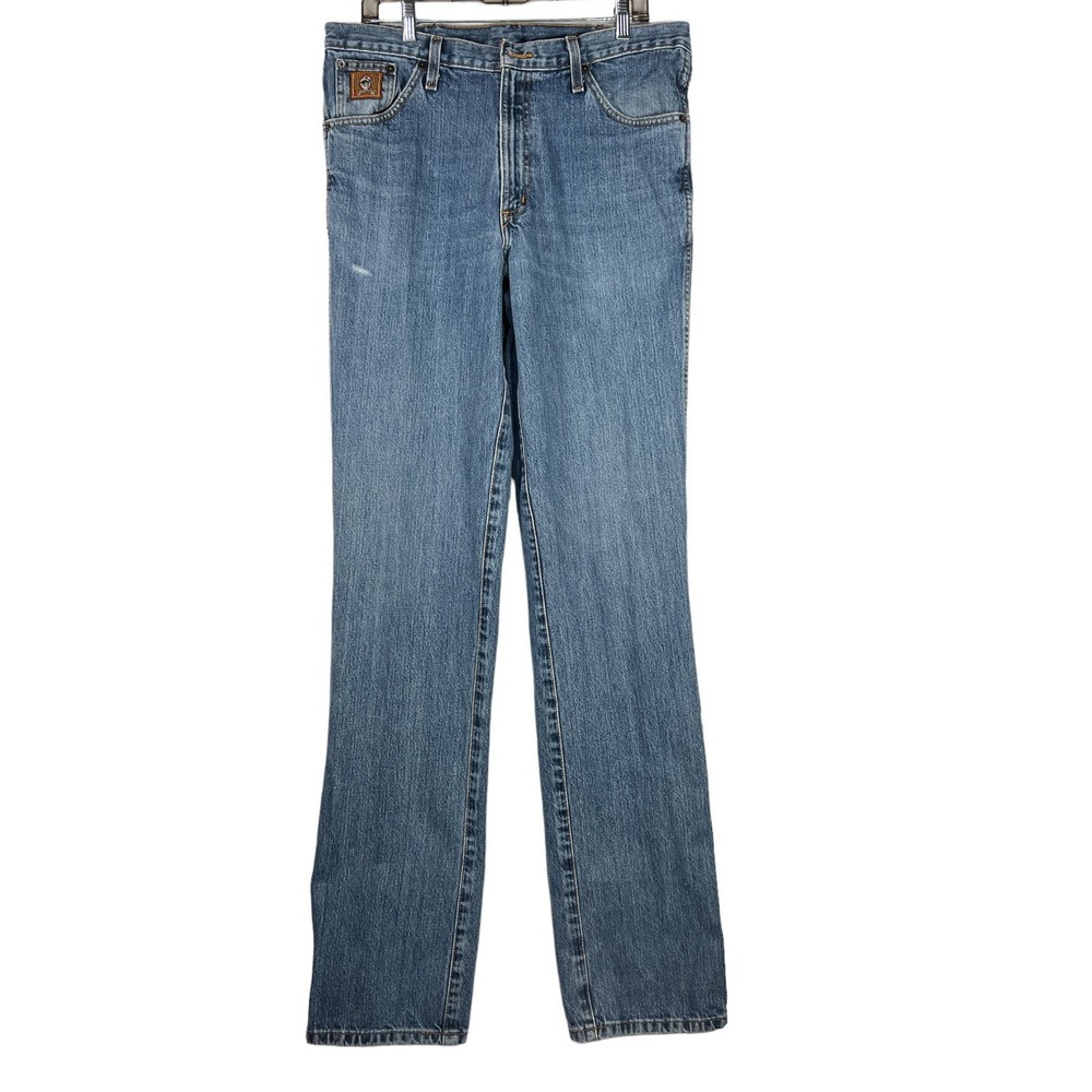 Cinch Up Boot Cut Relaxed Fit Denim Jeans Mens 35x38 Western Cinch Jeans